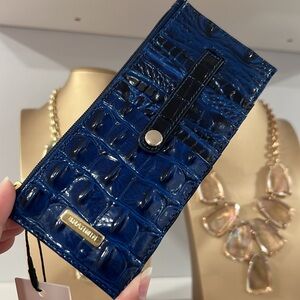 Brahmin Credit Card Wallet In Sapphire Melbourne - New